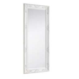 Julian Bowen Palais White Lean-To Mirror, Wood Frame, Rectangular, Full Length, Freestanding, 170 X 70 X 6Cm - thumbnail 2