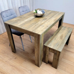 Kosy Koala Dining Table Set For 4 Modern Table With 2 Velvet Chairs And 1 Bench Dining Room Furniture - thumbnail 5