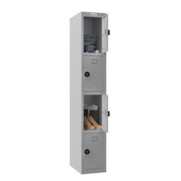 Phoenix Safe Company Phoenix Pl Series Pl1430Ggc 1 Column 4 Door Personal Locker In Grey With Combination Locks - thumbnail 2