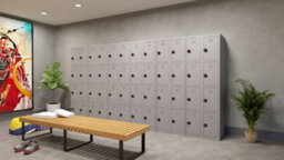 Phoenix Safe Company Phoenix Pl Series Pl1430Ggc 1 Column 4 Door Personal Locker In Grey With Combination Locks - thumbnail 8