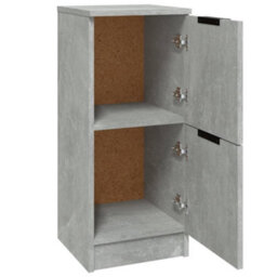 Berkfield Sideboards 2 Pcs Concrete Grey 30X30X70 Cm Engineered Wood - thumbnail 6