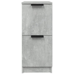 Berkfield Sideboards 2 Pcs Concrete Grey 30X30X70 Cm Engineered Wood - thumbnail 5