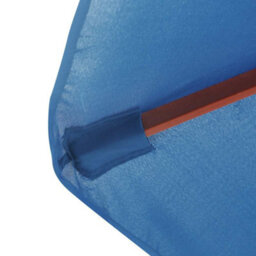 Berkfield Durable Outdoor Parasol With Wooden Pole 350 Cm Blue - thumbnail 5