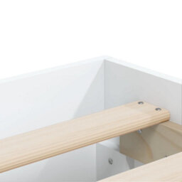 Berkfield Bed Frame With Drawers Without Mattress White 180X200 Cm Super King - thumbnail 9
