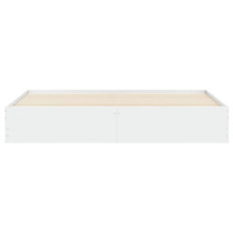 Berkfield Bed Frame With Drawers Without Mattress White 180X200 Cm Super King - thumbnail 6