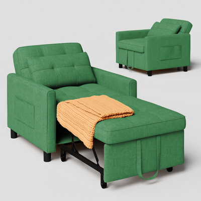 Bealife 3-In-1 Convertible Armchair Bed, Adjustable Sofa Bed With Recliner Function, Space-Saving Sleeping Chair For Small Rooms - image 1