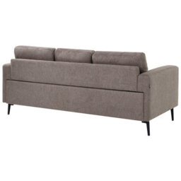 Wyld And Coco Nova Living Brown Fabric Sofa Set - Modular 3-Seater And 2-Seater With Iron Legs, 5 Seats - thumbnail 6