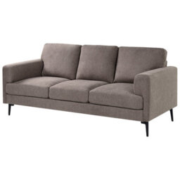 Wyld And Coco Nova Living Brown Fabric Sofa Set - Modular 3-Seater And 2-Seater With Iron Legs, 5 Seats - thumbnail 5