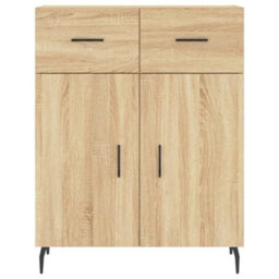 Berkfield Sideboard Sonoma Oak 69.5X34X90 Cm Engineered Wood - thumbnail 6