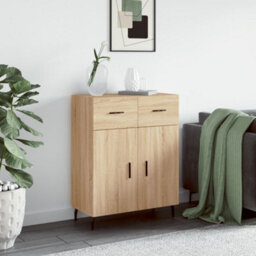 Berkfield Sideboard Sonoma Oak 69.5X34X90 Cm Engineered Wood - thumbnail 1