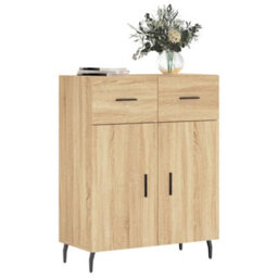 Berkfield Sideboard Sonoma Oak 69.5X34X90 Cm Engineered Wood - thumbnail 3