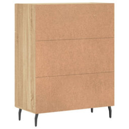 Berkfield Sideboard Sonoma Oak 69.5X34X90 Cm Engineered Wood - thumbnail 8