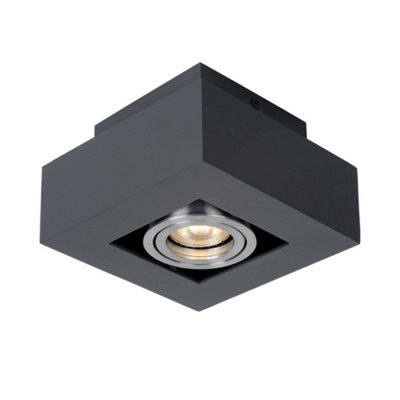 Luminosa Lighting Luminosa Modern Surface Mounted Black Aluminum 1 Light , Gu10