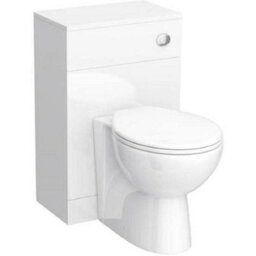 Veebath Linx Ceramic Back To Wall Toilet - 600 X 300mm Gloss White - thumbnail 2