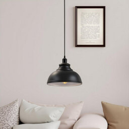 3 Pack Of Ceiling Pendant Light Fixture With 95Cm Adjustable Cable, Vintage 29Cm Curvy Metal Shade E27 Base Hanging Lighting - thumbnail 7