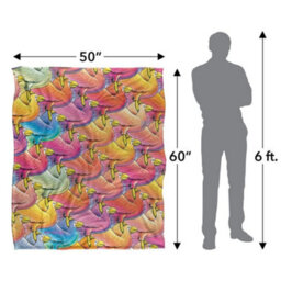 Royce Mcclure Flocking Birds Silky Supersoft Blanket Multicoloured (152Cm X 127Cm) - thumbnail 6