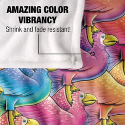 Royce Mcclure Flocking Birds Silky Supersoft Blanket Multicoloured (152Cm X 127Cm) - thumbnail 4