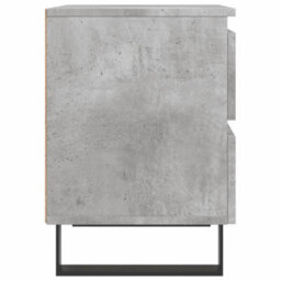 Berkfield Elegant Bedside Cabinets 2 Pcs Concrete Grey 40X35X50 Cm Engineered Wood - thumbnail 7