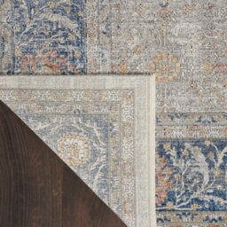 Grey Luxurious Traditional Bordered Floral Rug Easy To Clean Living Room And Bedroom-300Cm X 381Cm - thumbnail 8