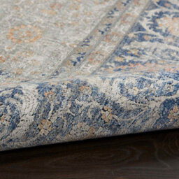 Grey Luxurious Traditional Bordered Floral Rug Easy To Clean Living Room And Bedroom-300Cm X 381Cm - thumbnail 7