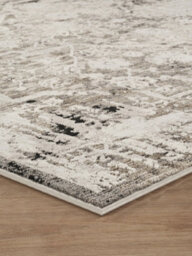 Mayfair Living Room Area Rug Metallic Sheen Contemporary Modern Damask Design - Grey 200Cm X 290Cm - thumbnail 5