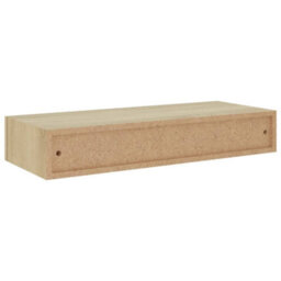 Vidaxl Wall-Mounted Drawer Shelves 2 Pcs Oak 60X23.5X10Cm Mdf - thumbnail 7