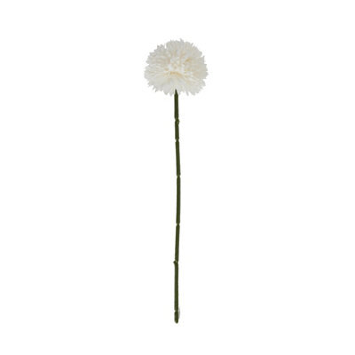 Wyld Haus Set Of 3 White Short Artificial Chrysanthemum Stems, 290mm Plastic Faux Flowers - image 1