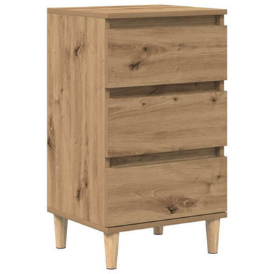 Berkfield Modern Bedside Cabinet Artisan Oak 40X35X70 Cm Engineered Wood