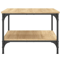 Berkfield Stylish Coffee Table Sonoma Oak 55X55X40 Cm Engineered Wood - thumbnail 6