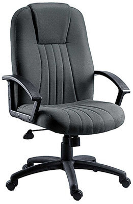 Teknik City Fabric Executive Chair Charcoal With Gas Lift And Sturdy Nylon Armrests - image 1