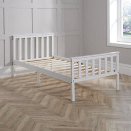 Home Source Florida 3Ft Single Wooden Bed Frame White - thumbnail 7