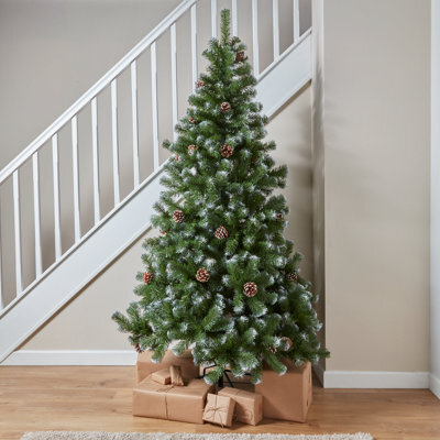 7Ft Corbier Wrapped Full Artificial Christmas Tree - Green