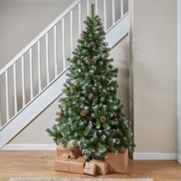 7Ft Corbier Wrapped Full Artificial Christmas Tree - Green - thumbnail 1