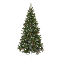 7Ft Corbier Wrapped Full Artificial Christmas Tree - Green - thumbnail 3