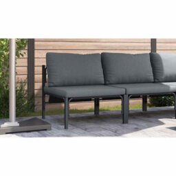 Berkfield Outdoor Furniture With Cushion With Pillow Anthracite Steel - thumbnail 4