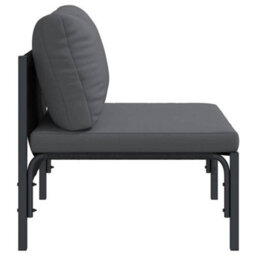 Berkfield Outdoor Furniture With Cushion With Pillow Anthracite Steel - thumbnail 7