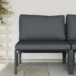 Berkfield Outdoor Furniture With Cushion With Pillow Anthracite Steel - thumbnail 3