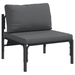 Berkfield Outdoor Furniture With Cushion With Pillow Anthracite Steel - thumbnail 2