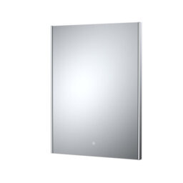 Hudson Reed Cepheus Led Touch Sensor Ambient Illuminated Bathroom Mirror With Demister, Silver, 800 X 600 mm