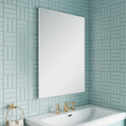 Hudson Reed Cepheus Led Touch Sensor Ambient Illuminated Bathroom Mirror With Demister, Silver, 800 X 600 mm - thumbnail 5