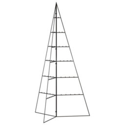 Berkfield Metal Christmas Tree For Decoration Black 140 Cm - thumbnail 3