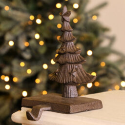 Dibor Antique Brown Christmas Tree Decorative Stocking Hook Fireplace Stocking Holder Christmas Stocking Holder - thumbnail 4