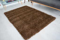 "Bravich Brown Thick Shaggy Rug - California - 200X290Cm (6'8""x9'7"")" - thumbnail 4