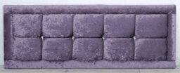 Comfy Deluxe 5Ft 20Inch  Purple Crush Velvet Venice With Diamond Buttons