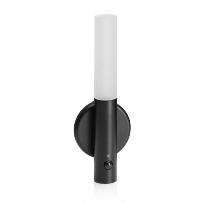 Auraglow Smart Led Sensor Wall Light With Magnetic Base - Black Metal - image 1