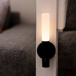 Auraglow Smart Led Sensor Wall Light With Magnetic Base - Black Metal - thumbnail 4