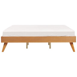 Beliani Bed Without Headboard Berric 180 X 200 Cm (Eu Super King) Natural Ash Wood - thumbnail 5