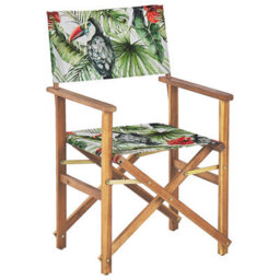 Beliani Set Of 2 Garden Chairs Cine Acacia Wood Green - thumbnail 6