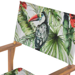 Beliani Set Of 2 Garden Chairs Cine Acacia Wood Green - thumbnail 7