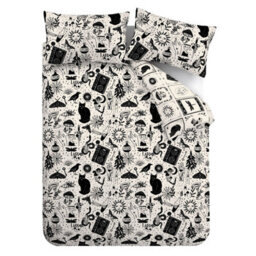 Catherine Lansfield Enchanted Witchcraft Reversible Single Duvet Cover Set With Pillowcase Black / Natural - thumbnail 5